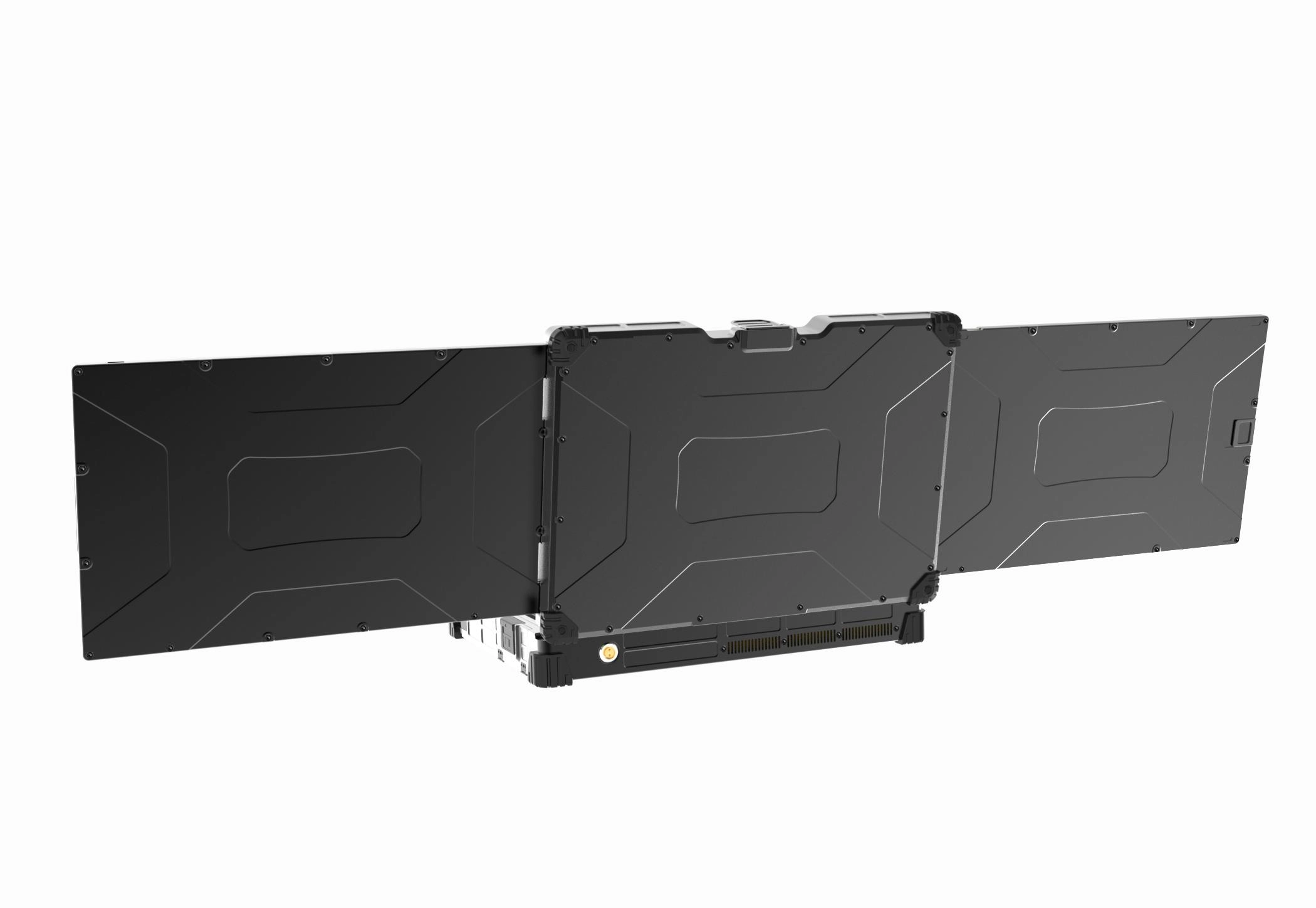 Robuster 15,6-Zoll-Laptop mit drei Bildschirmen